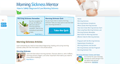 Desktop Screenshot of morningsicknessmentor.com