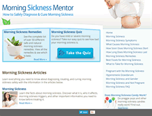 Tablet Screenshot of morningsicknessmentor.com